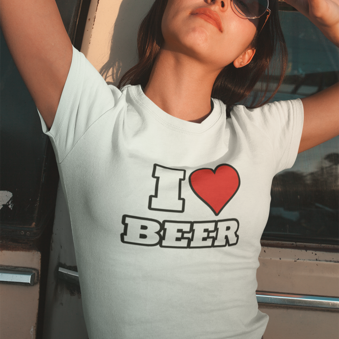 I LOVE BEER - Premium Damenshirt