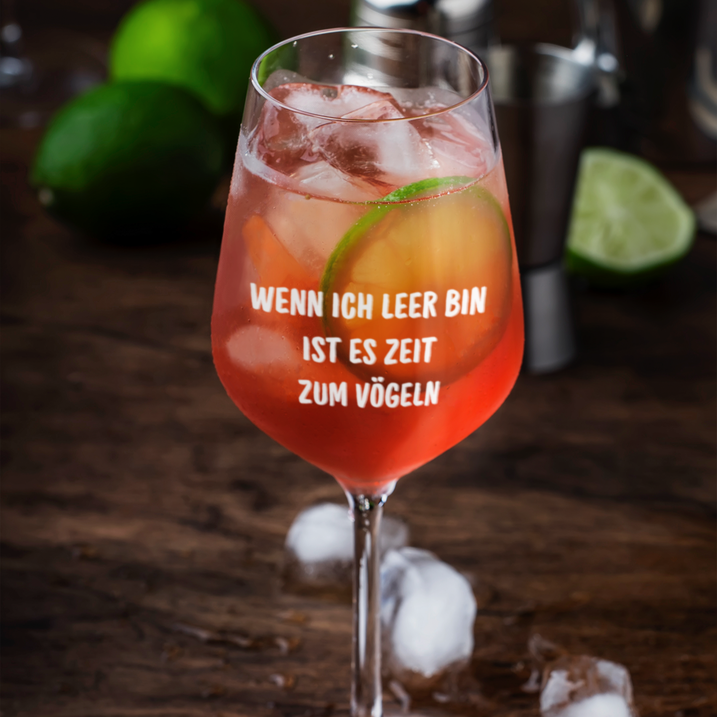 WENN ICH LEER BIN. - Premium Weinglas