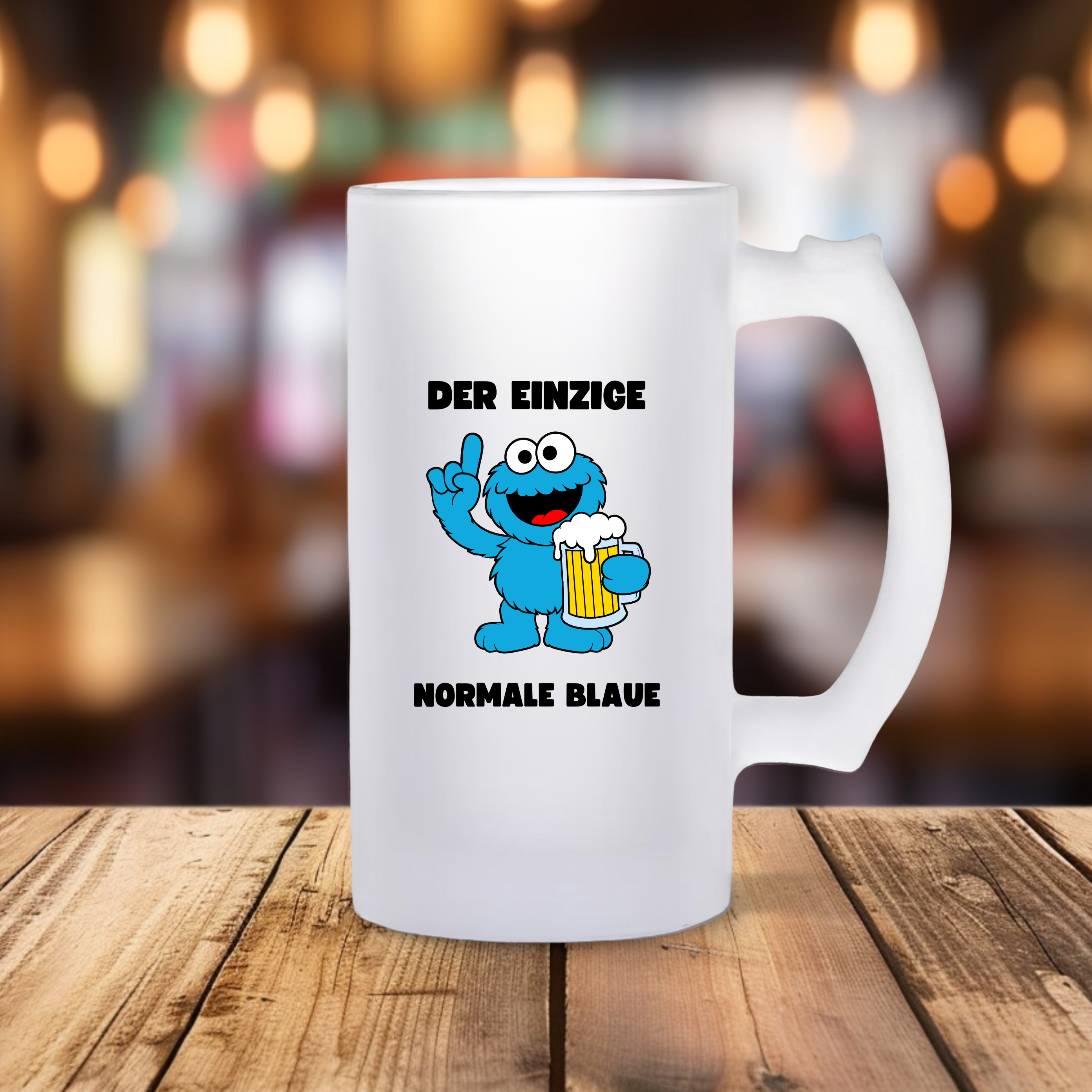 NORMALER BLAUER - Bierkrug