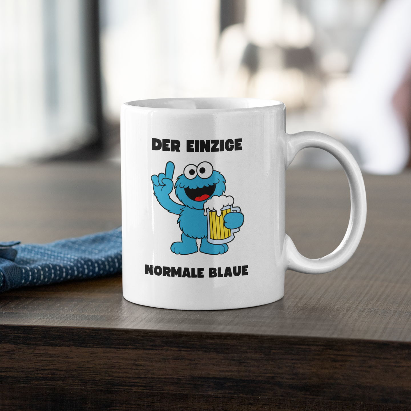 NORMALER BLAUER - Premium Tasse